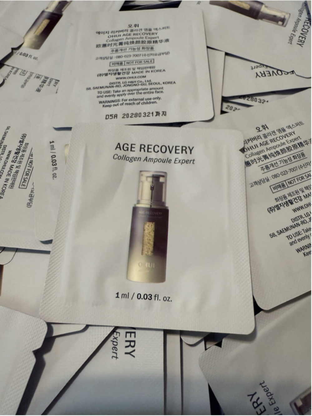 O HUI Age Recovery Collagen Ampoule Expert 1ml x 60pcs(60ml) Anti Aging OHUI